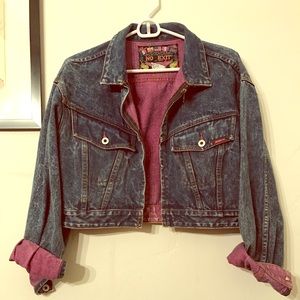 Vintage crop jordache jean jacket